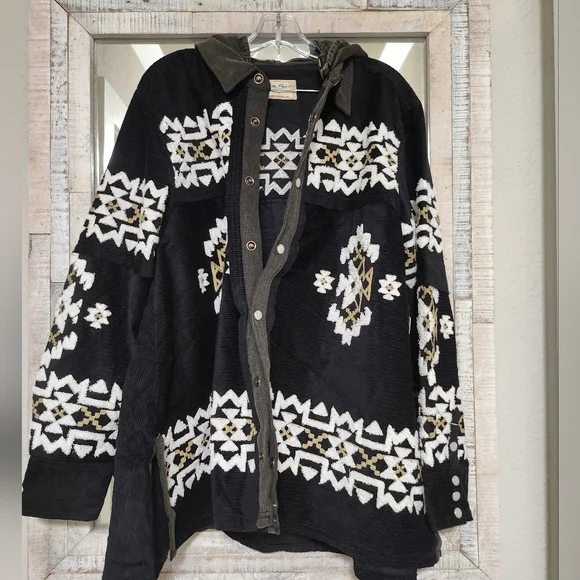 Free People We The Free Cozy Up Embroidered Shirt - Picture 5 of 12